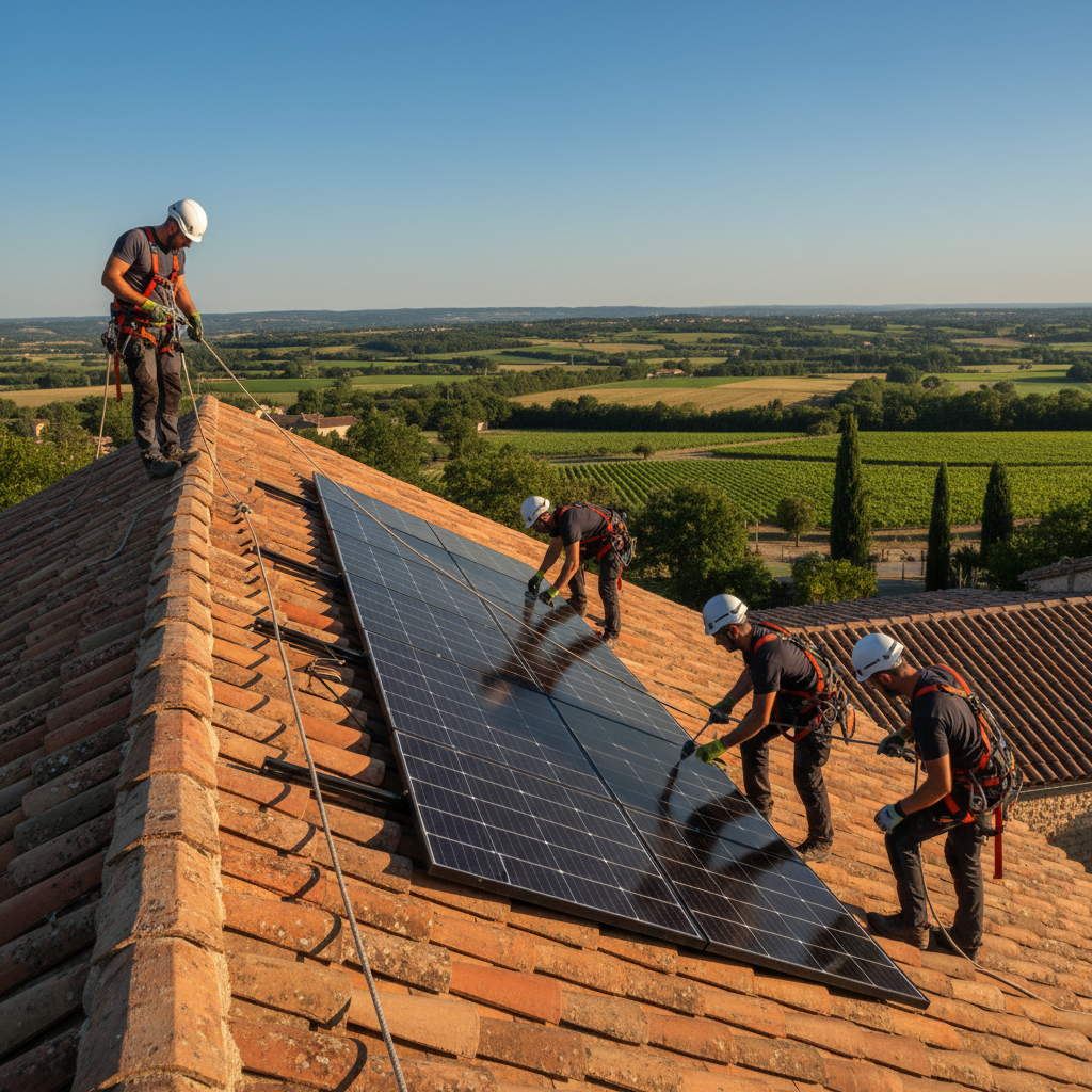 Installation sur toit